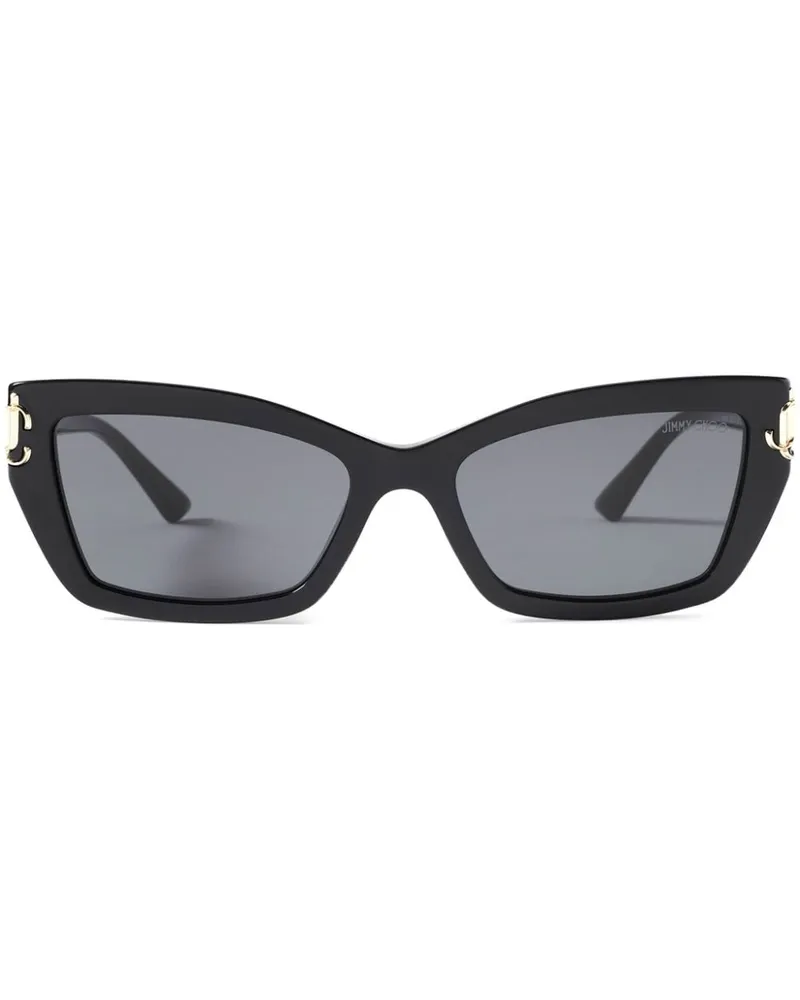Jimmy Choo Isla Sonnenbrille mit Cat-Eye-Gestell - Schwarz Schwarz