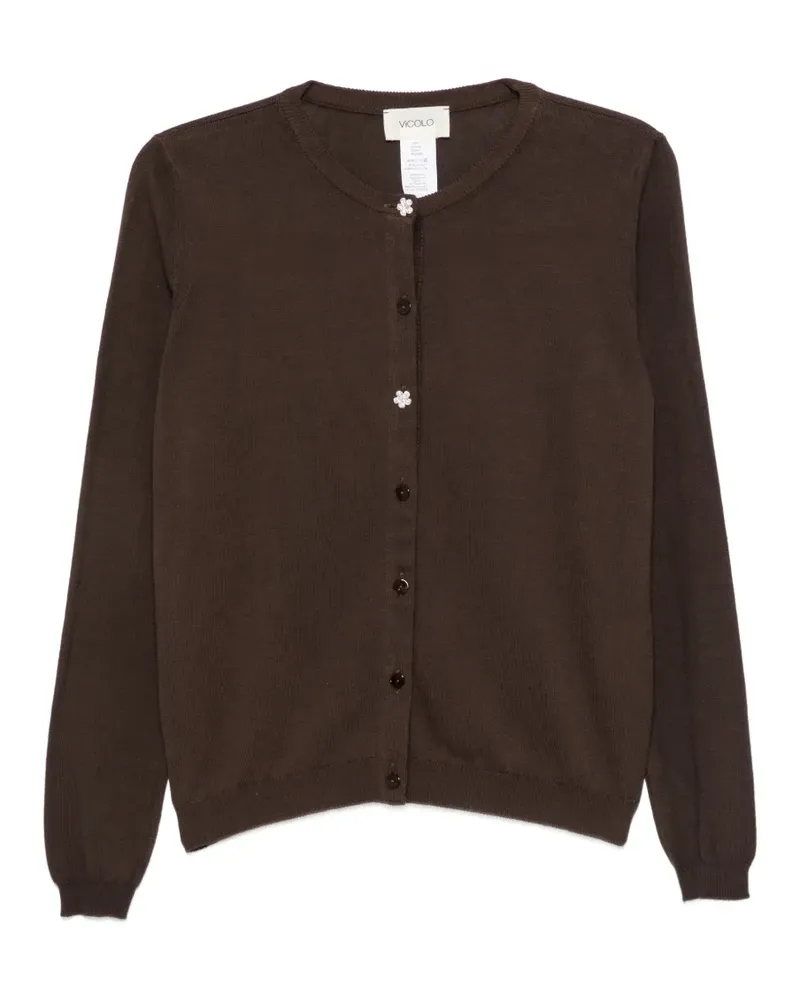 VICOLO button-up cardigan - Braun Braun