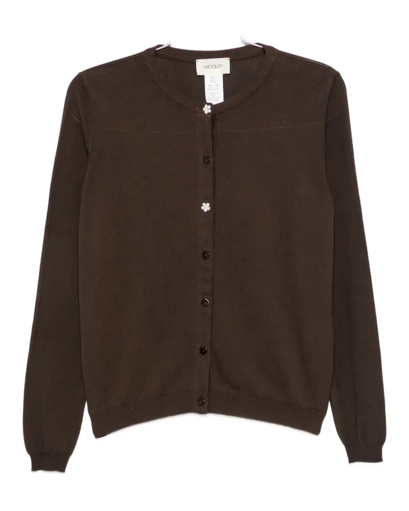 VICOLO button-up cardigan - Braun Braun