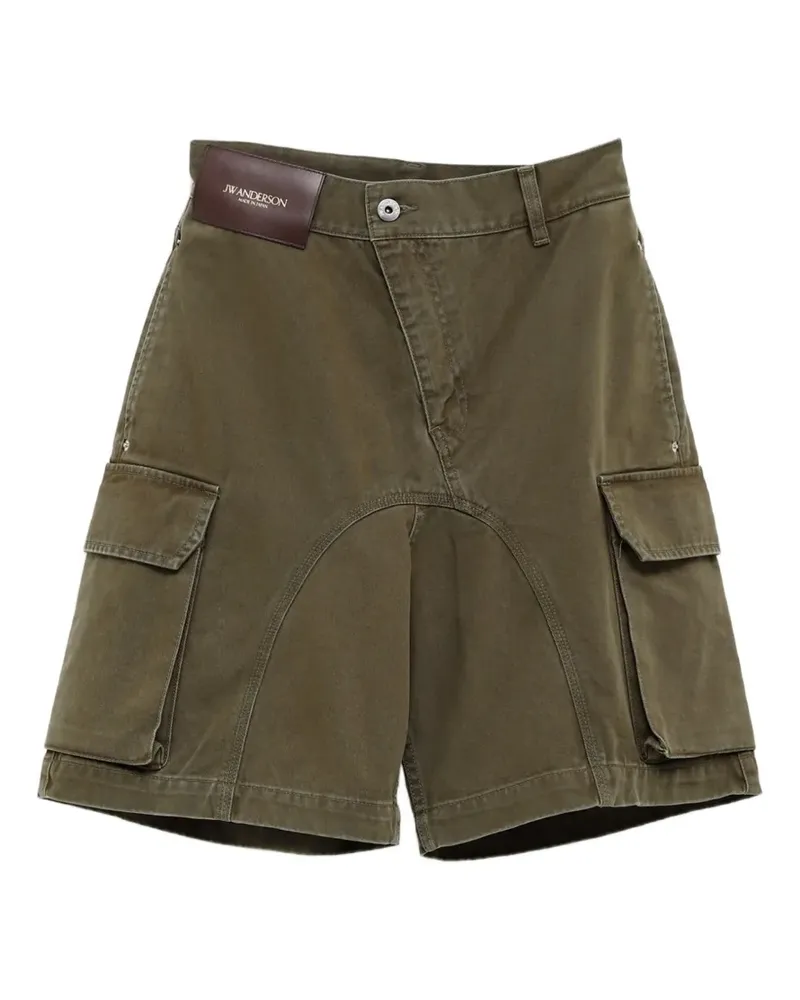 J.W.Anderson Cargo-Shorts mit Logo-Patch - Grün Grün