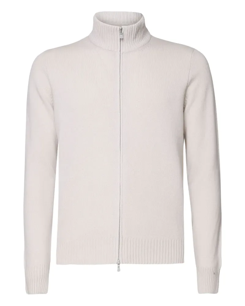 Giuliano Galiano Cardigan mit Reißverschluss - Weiß Weiß