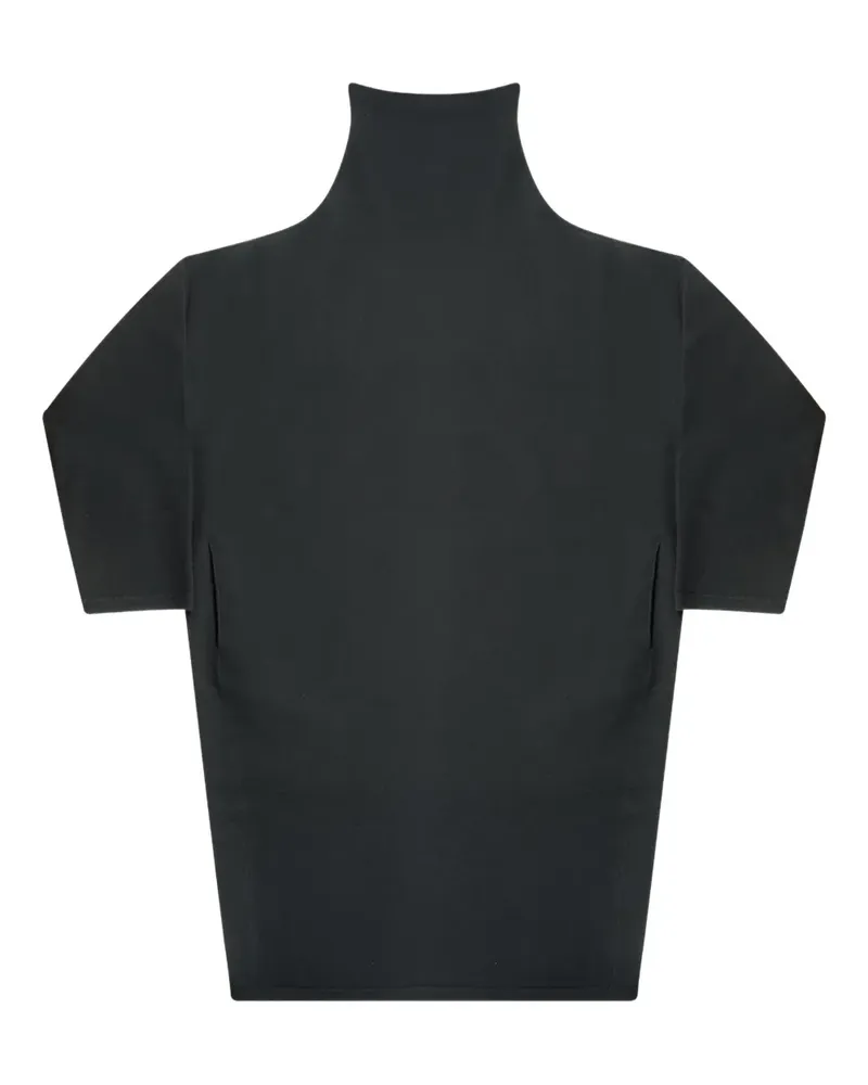 The Row funnel-neck short-sleeve top - Schwarz Schwarz