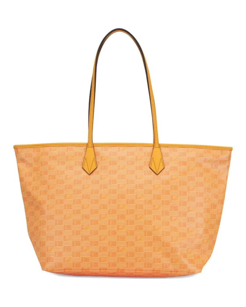 Moreau Paris Shopper mit Monogrammmuster - Orange Orange