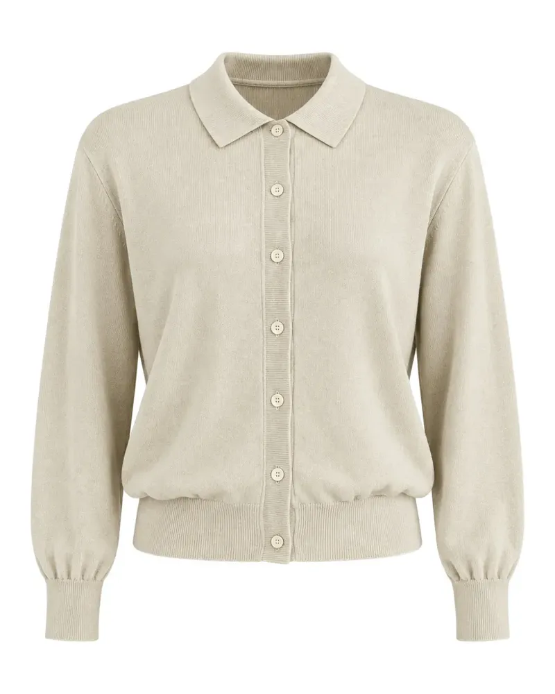 Baserange Tier polo cardigan - Nude Nude