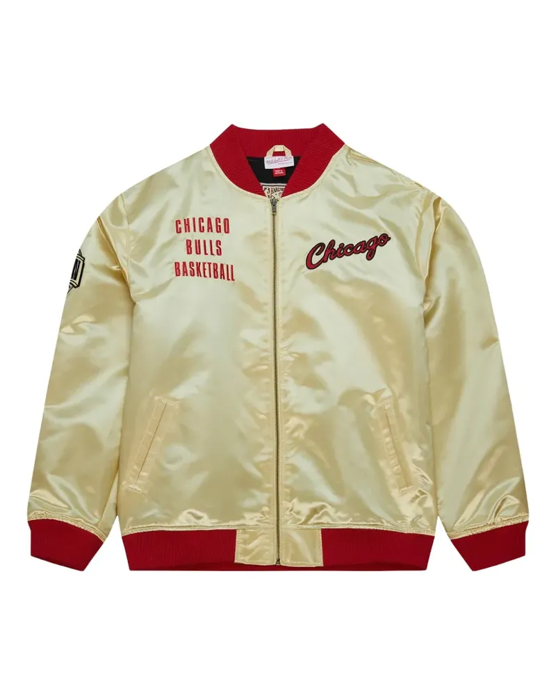 Mitchell & Ness NBA Chicago Bulls logo jacket - Nude Nude