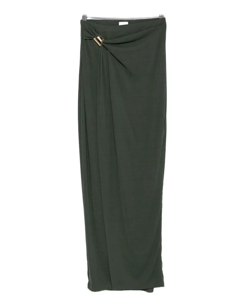 Nanushka Tozi draped hardware-detail maxi skirt - Grün Grün