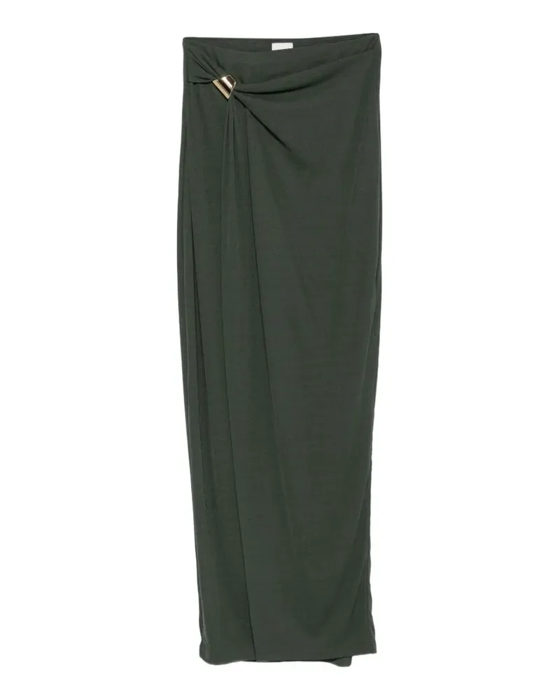 Nanushka Tozi draped hardware-detail maxi skirt - Grün Grün