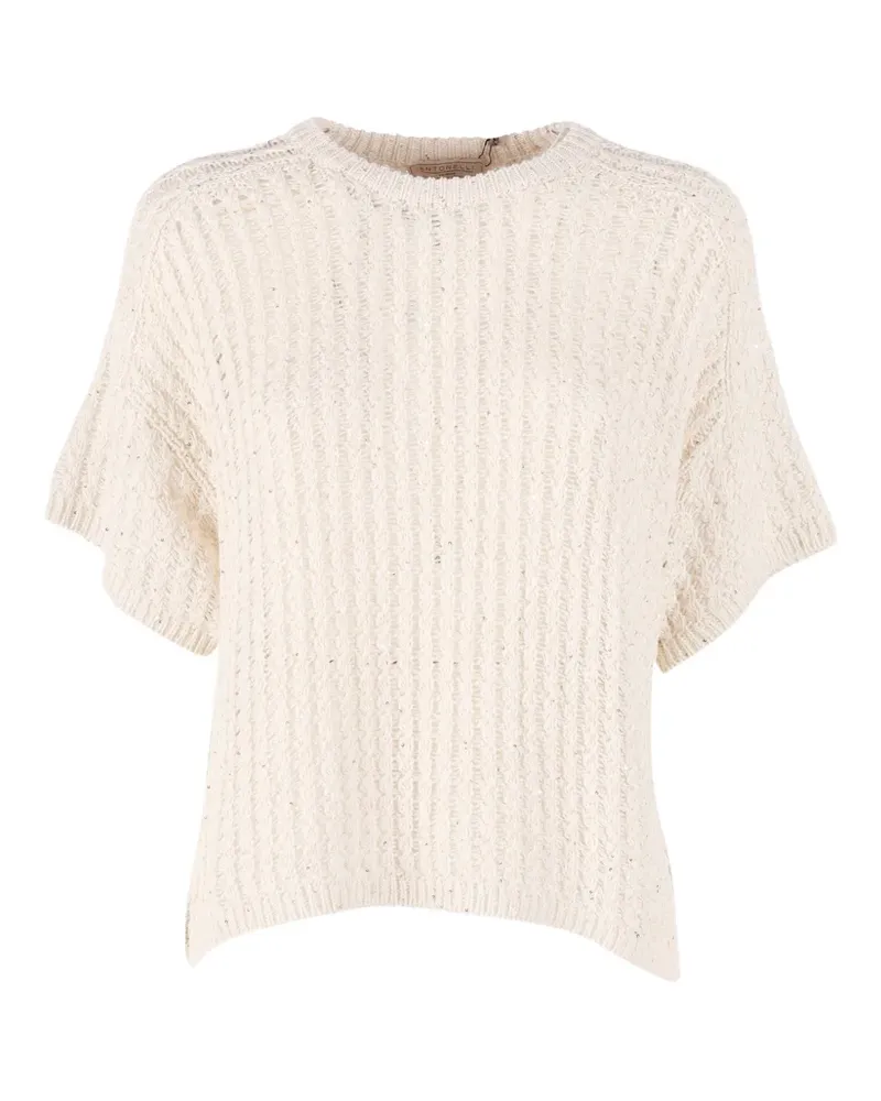Antonelli Firenze Pullover mit Pailletten - Weiß Weiß