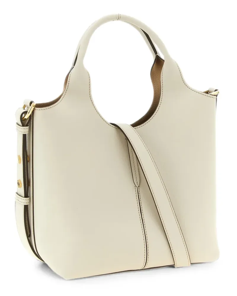 TOD'S Shopper mit Logo-Schild - Nude Nude