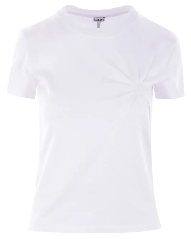 Loewe T-Shirt aus Baumwollgemisch - Weiß Weiß
