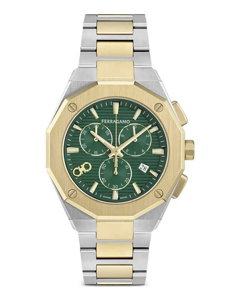 Ferragamo Edge Chrono 42mm watch - Grün Grün