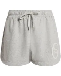 Stella McCartney Shorts mit Logo-Applikation Grau