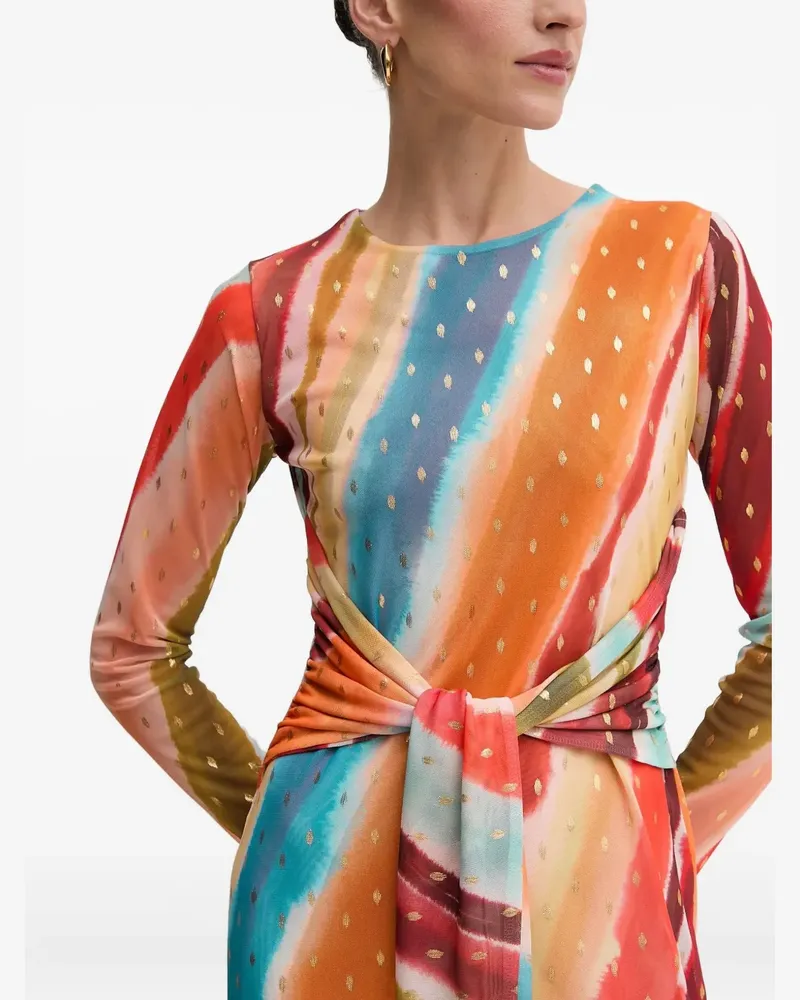 Never Fully Dressed Maxikleid mit Knoten - Orange Orange