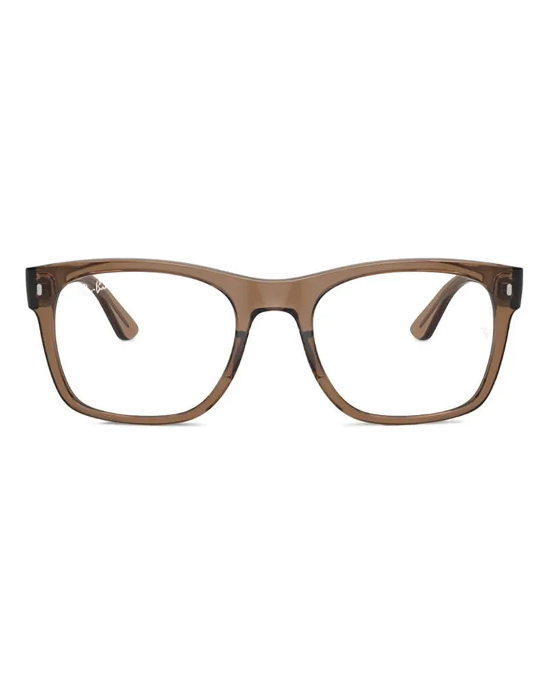 Ray Ban Brille mit eckigem Gestell - Braun Braun