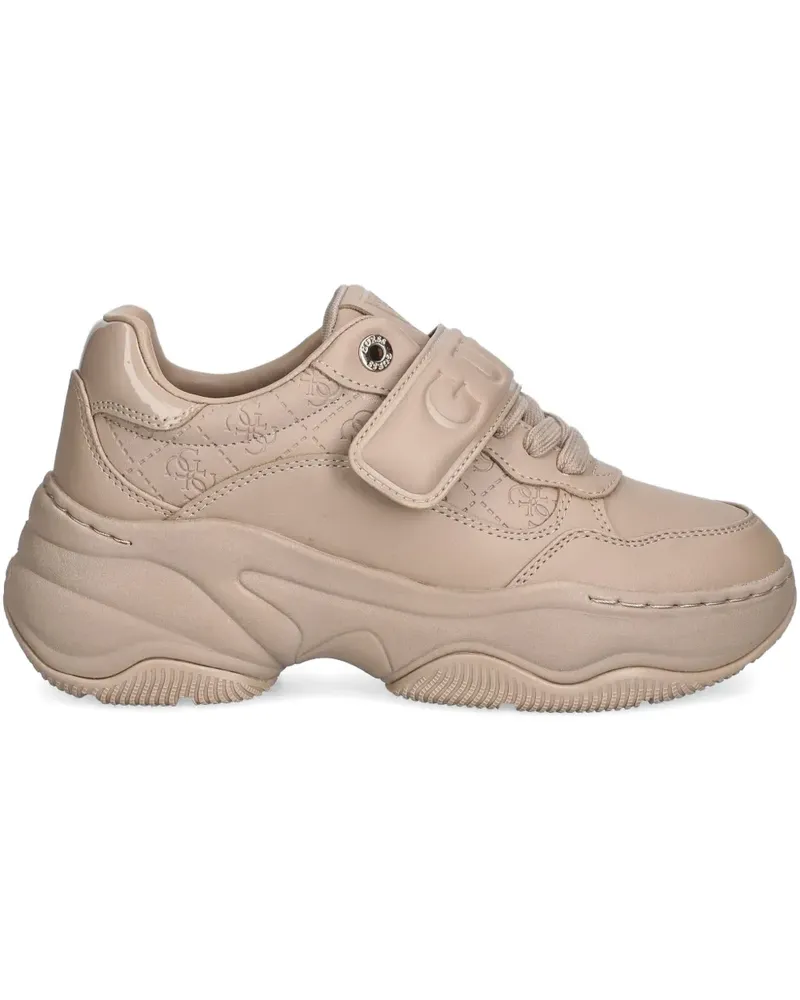 Guess Helinn Sneakers mit geprägten Riemen - Nude Nude