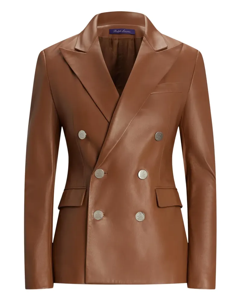 Ralph Lauren Camden Sakko aus Leder - Braun Braun