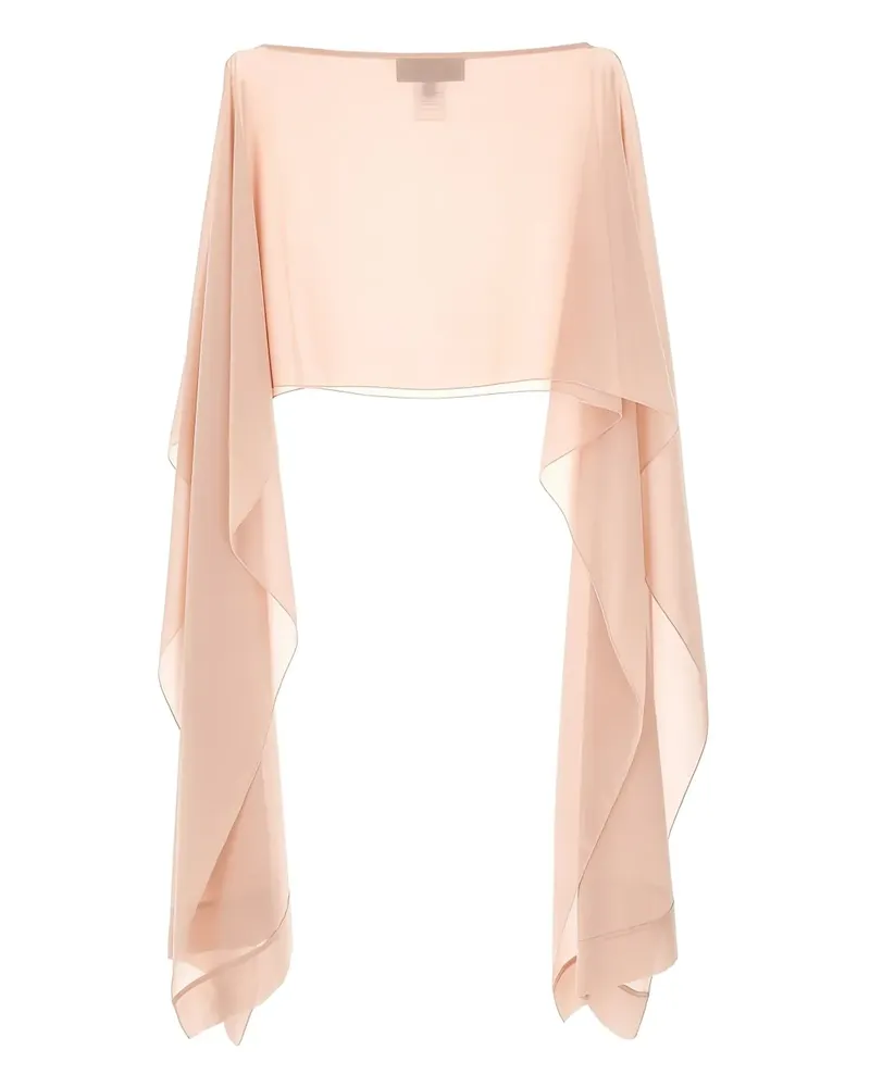 Talbot Runhof Cape-Schal aus Chiffon - Nude Nude