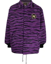 NEEDLES Cardigan mit Zebra-Print Violett