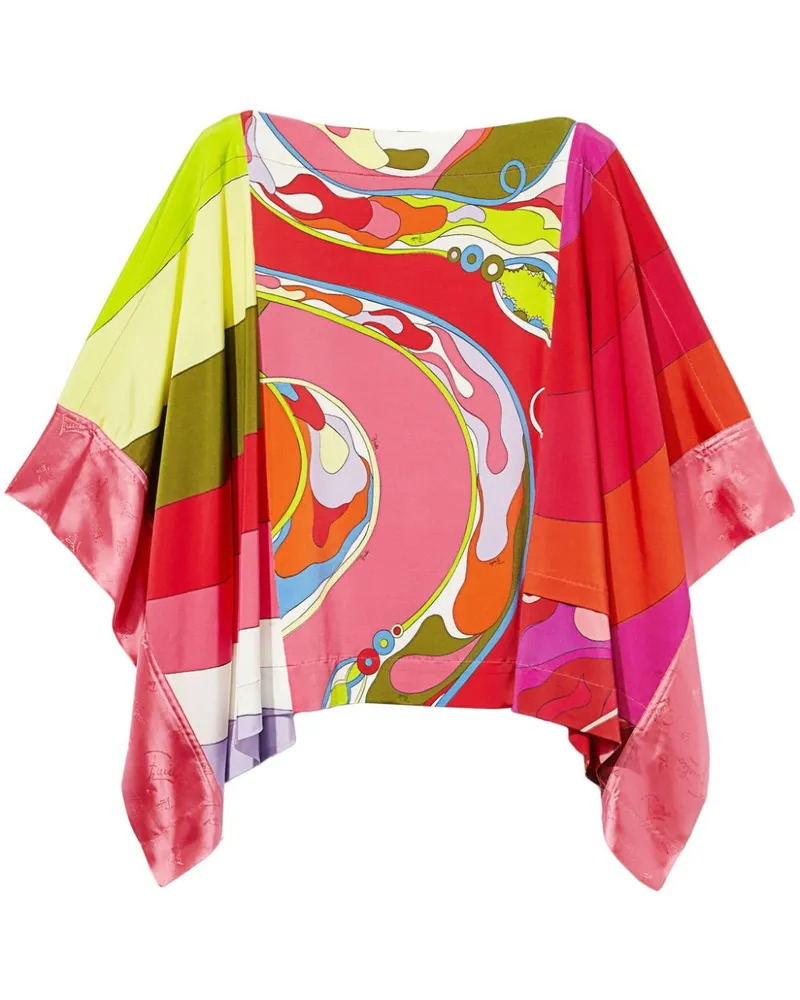 Emilio Pucci Kaftan mit Orchidee-Print - Rot Rot