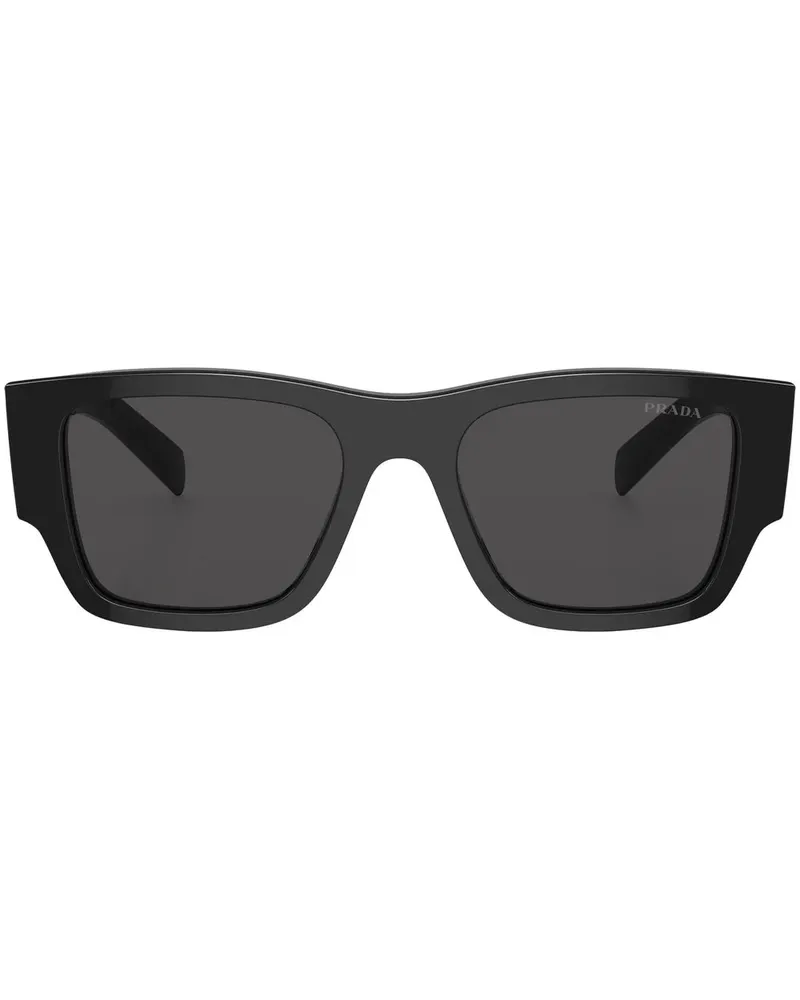 Prada Sonnenbrille mit Logo - Schwarz Schwarz