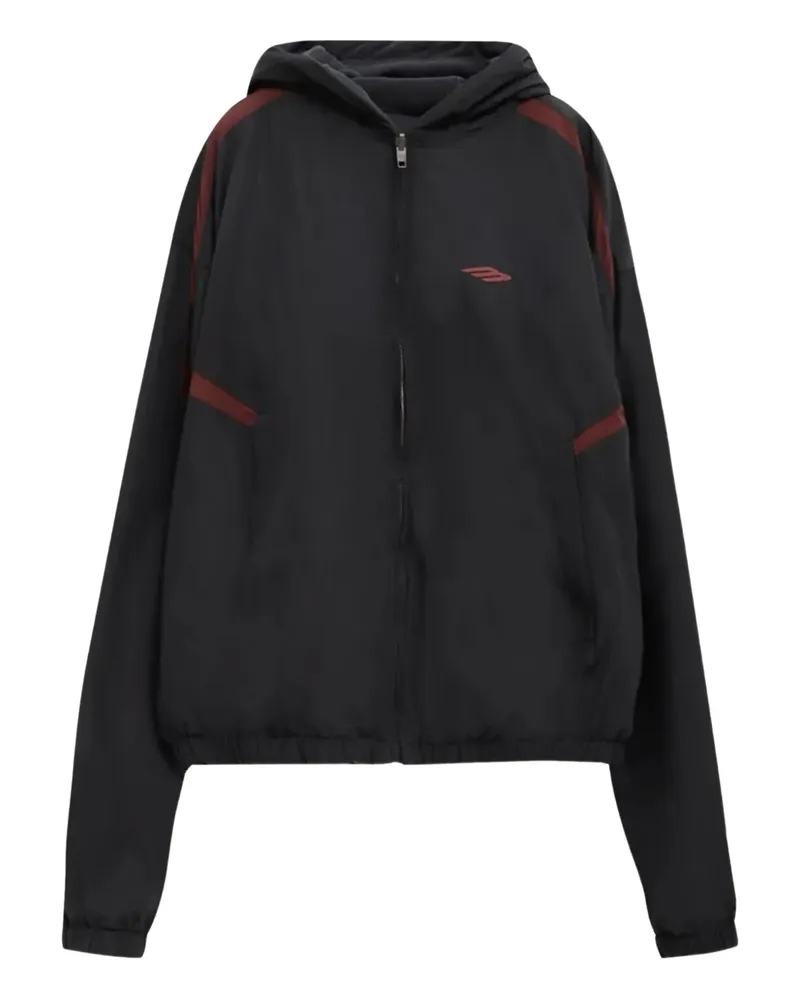 Balenciaga Mantel mit Kapuze - Schwarz Schwarz