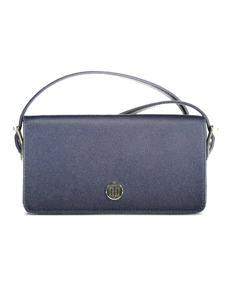 Tommy Hilfiger logo-plaque shoulder bag - Blau Blau