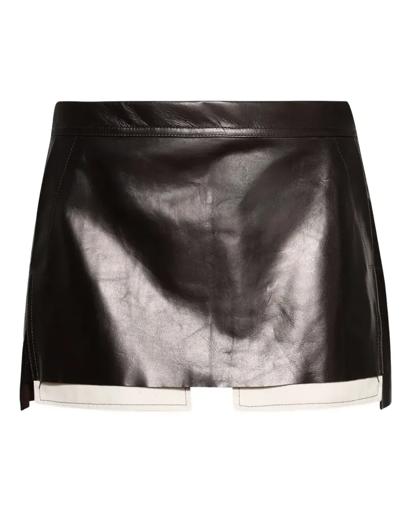 Rick Owens Minirock mit Cut-Out - Schwarz Schwarz