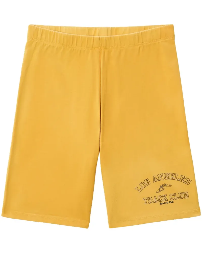 SPORTY & RICH Klassische Shorts - Gelb Gelb