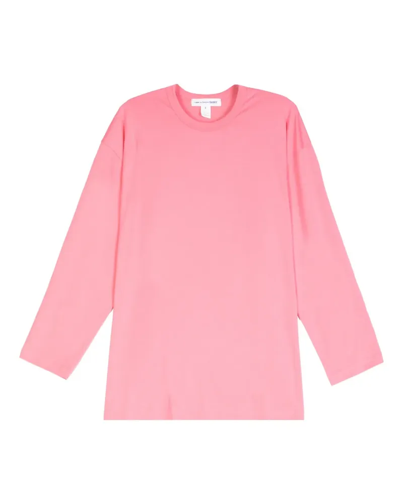 Comme des Garçons Klassisches Langarmshirt - Rosa Rosa