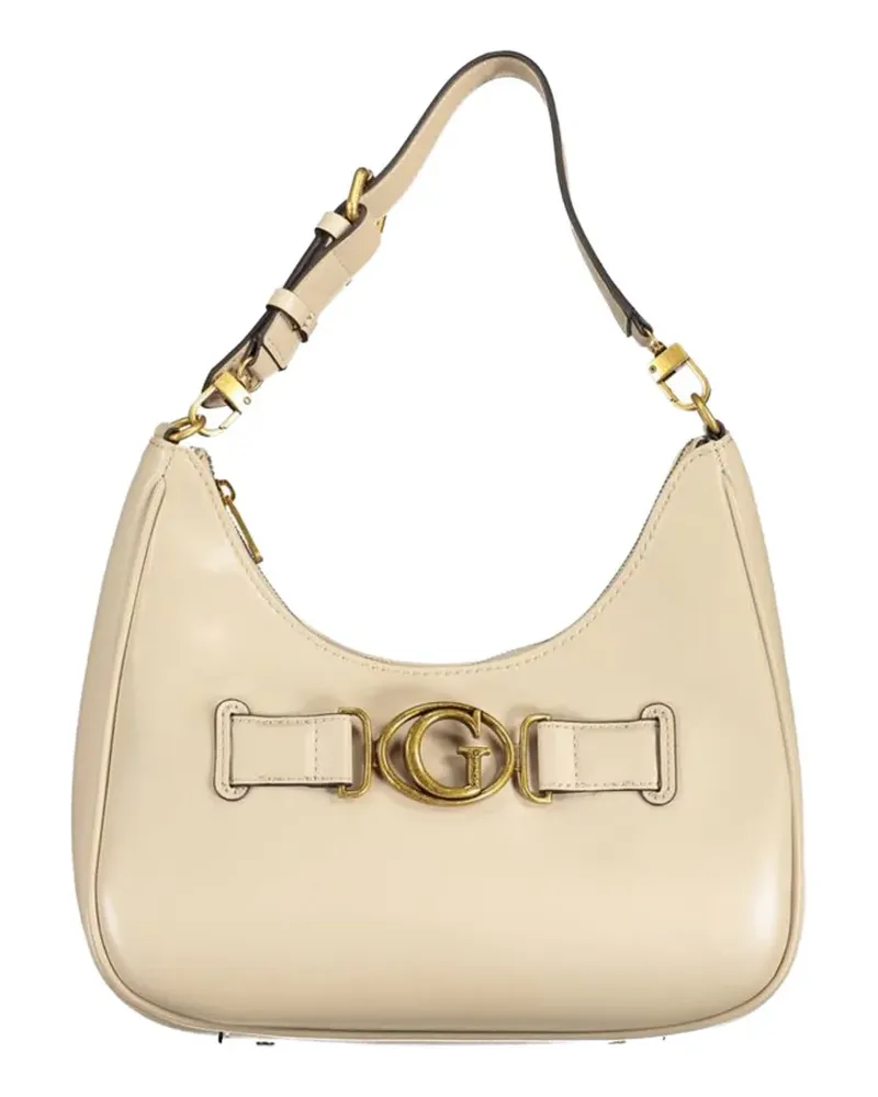 Guess Brightside logo-hardware tote bag - Nude Nude