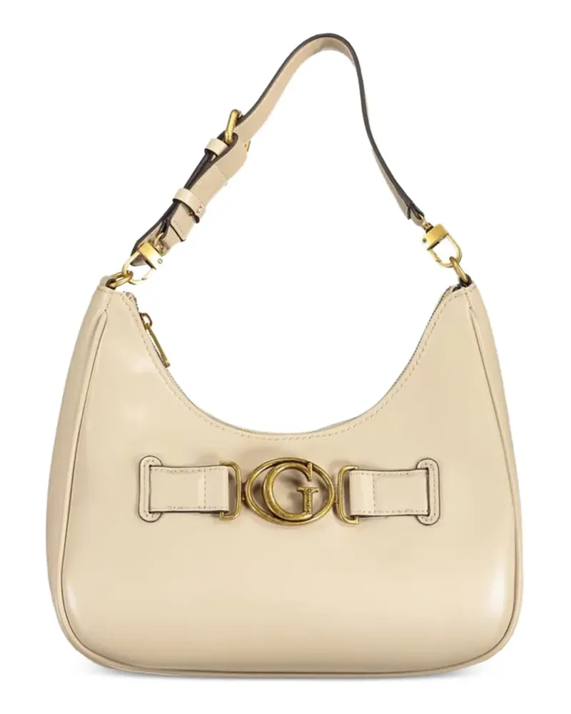 Guess Brightside logo-hardware tote bag - Nude Nude