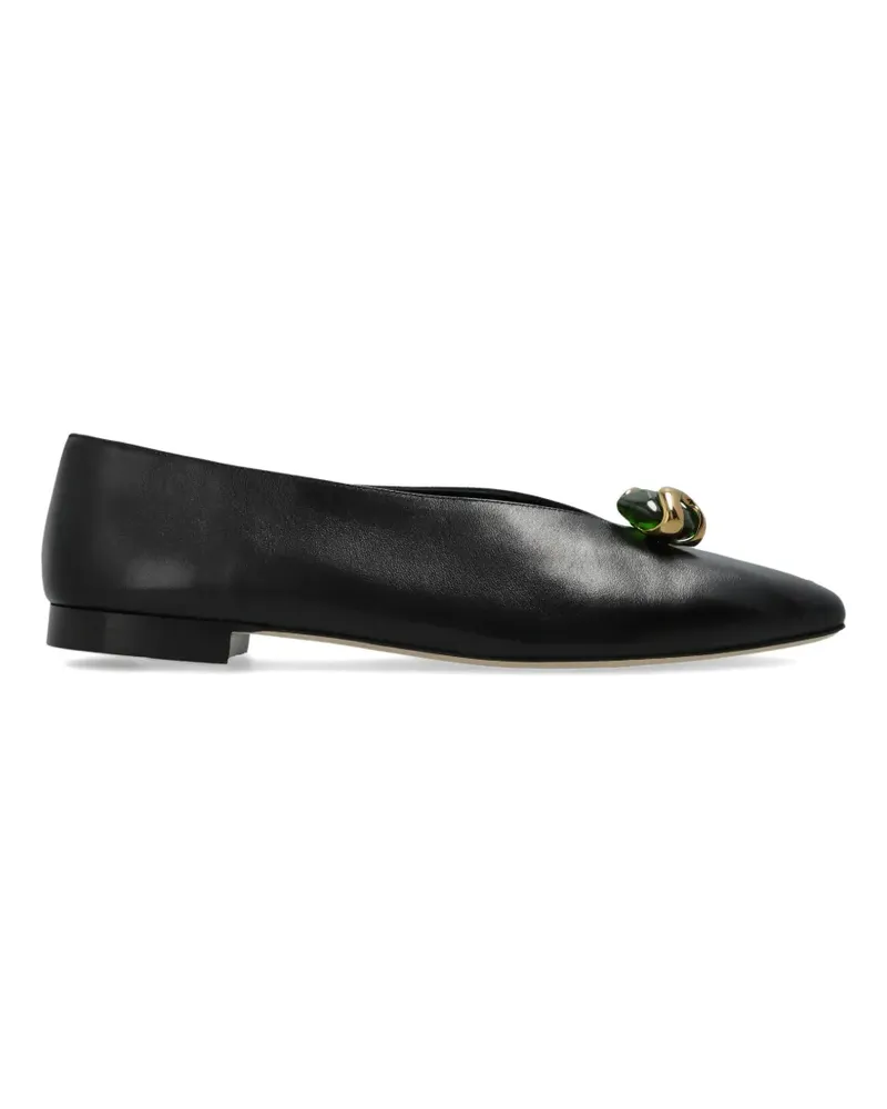 Jimmy Choo Margot embellished ballet flats - Schwarz Schwarz
