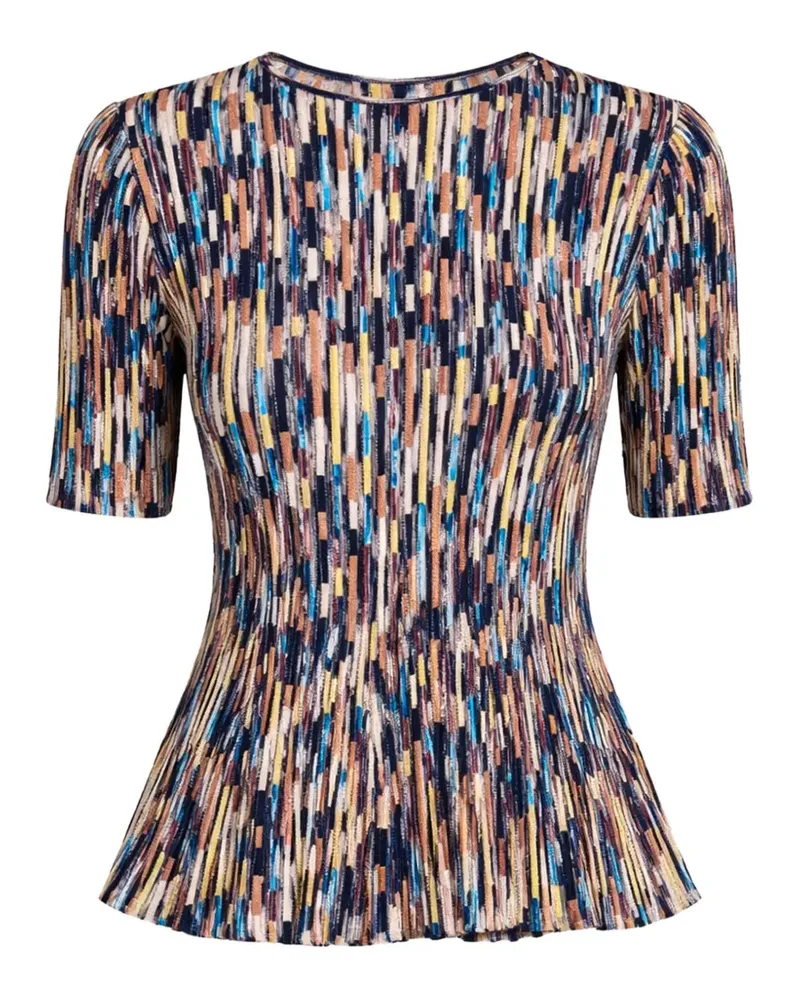 Ulla Johnson Samira Oberteil mit Schößchen - Blau Blau