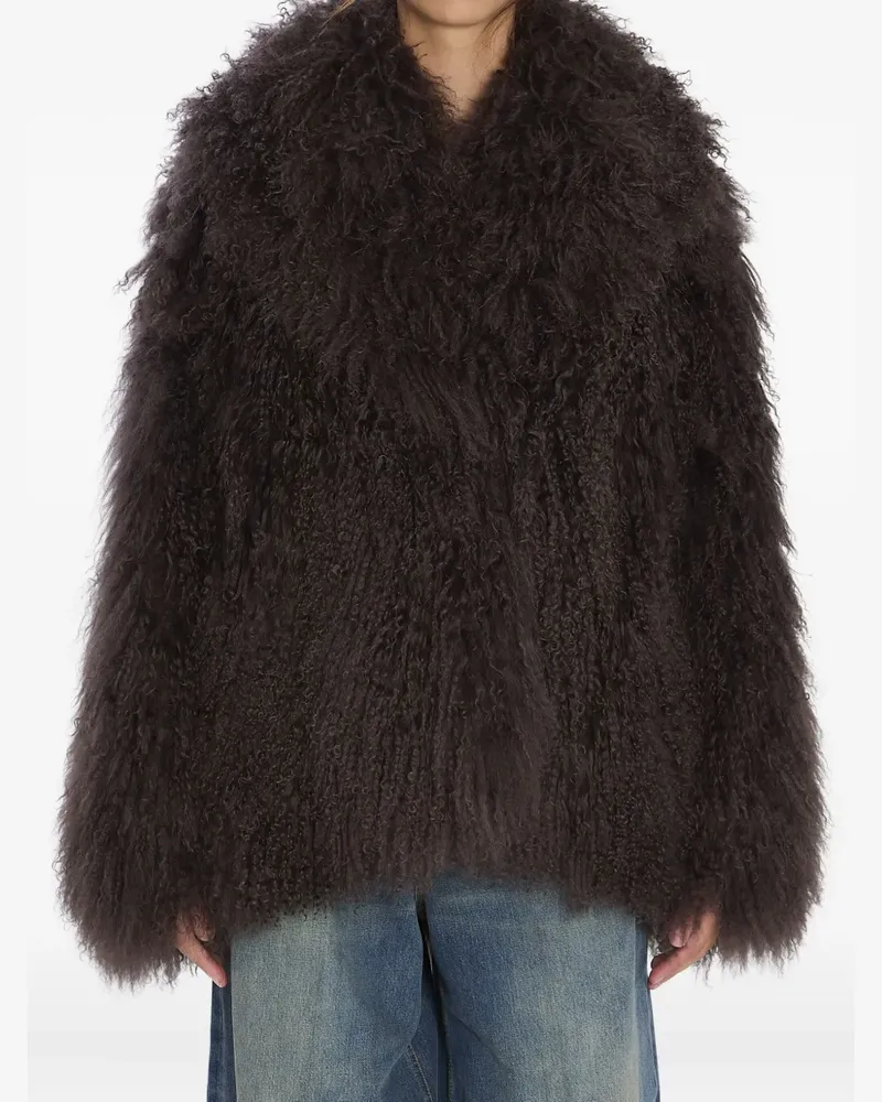 Yves Salomon Jacke aus Lammfell - Braun Braun