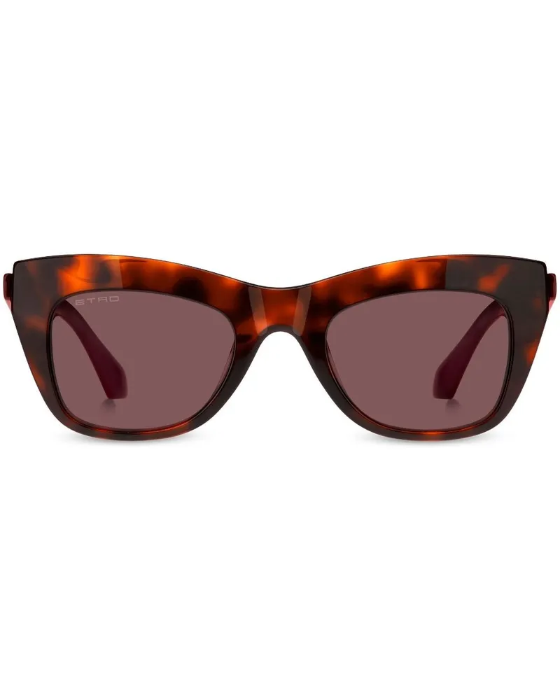 Etro Cat-Eye-Sonnenbrille in Schildpattoptik - Braun Braun
