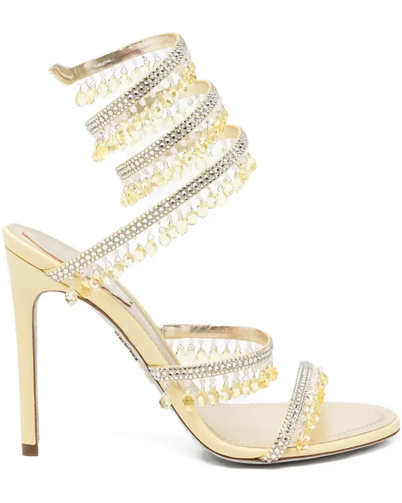 René Caovilla 105mm Chandelier sandal - Gelb Gelb