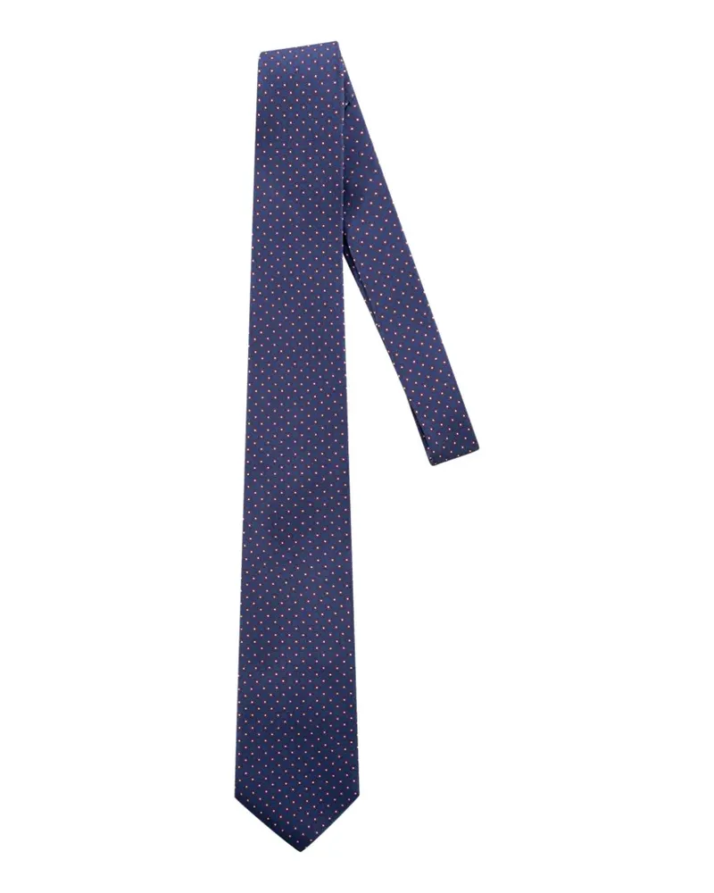 Corneliani Krawatte mit geometrischem Print - Blau Blau