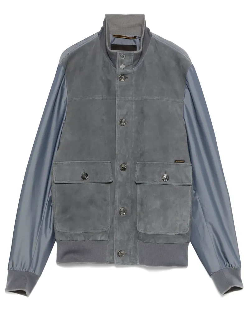 MOORER Kant Jacke - Blau Blau