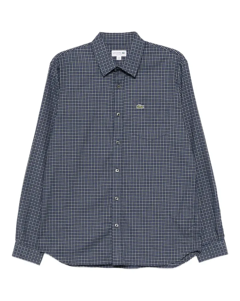 Lacoste Hemd mit Karomuster - Blau Blau