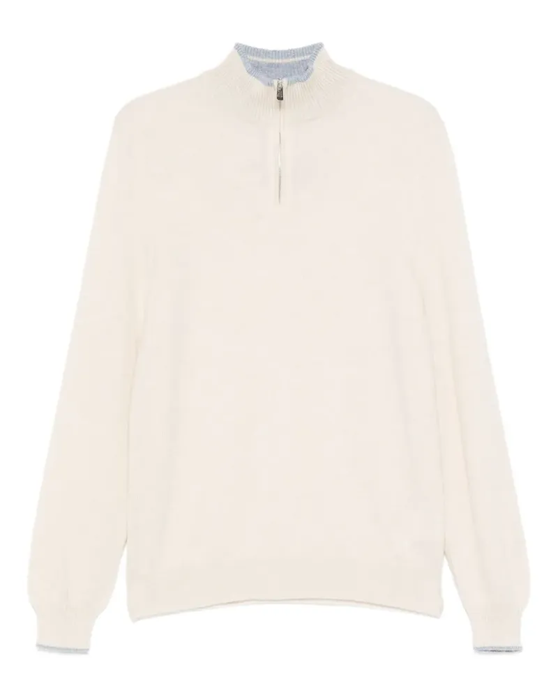Fedeli Sweatshirt mit Reißverschluss - Nude Nude