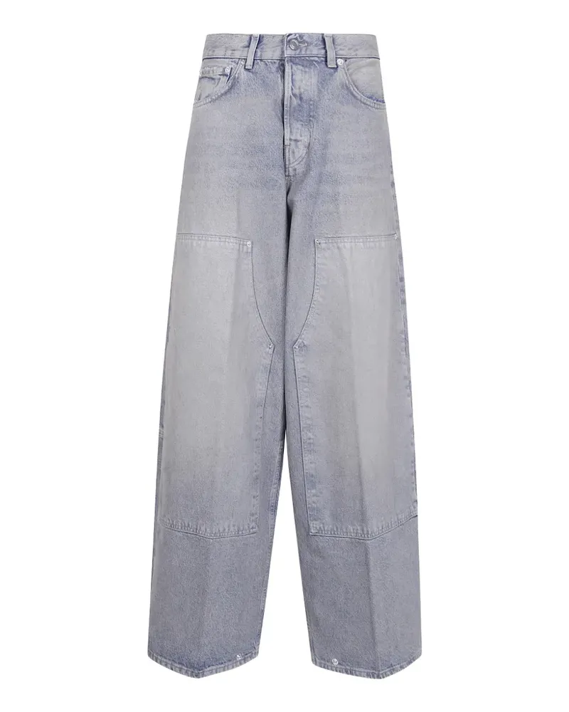 Haikure Wide-Leg-Jeans mit Einsätzen - Blau Blau