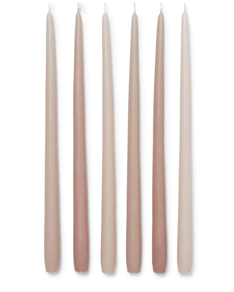 Brunello Cucinelli Kerzen mit Logo-Gravur (6er-Set) - Braun Braun