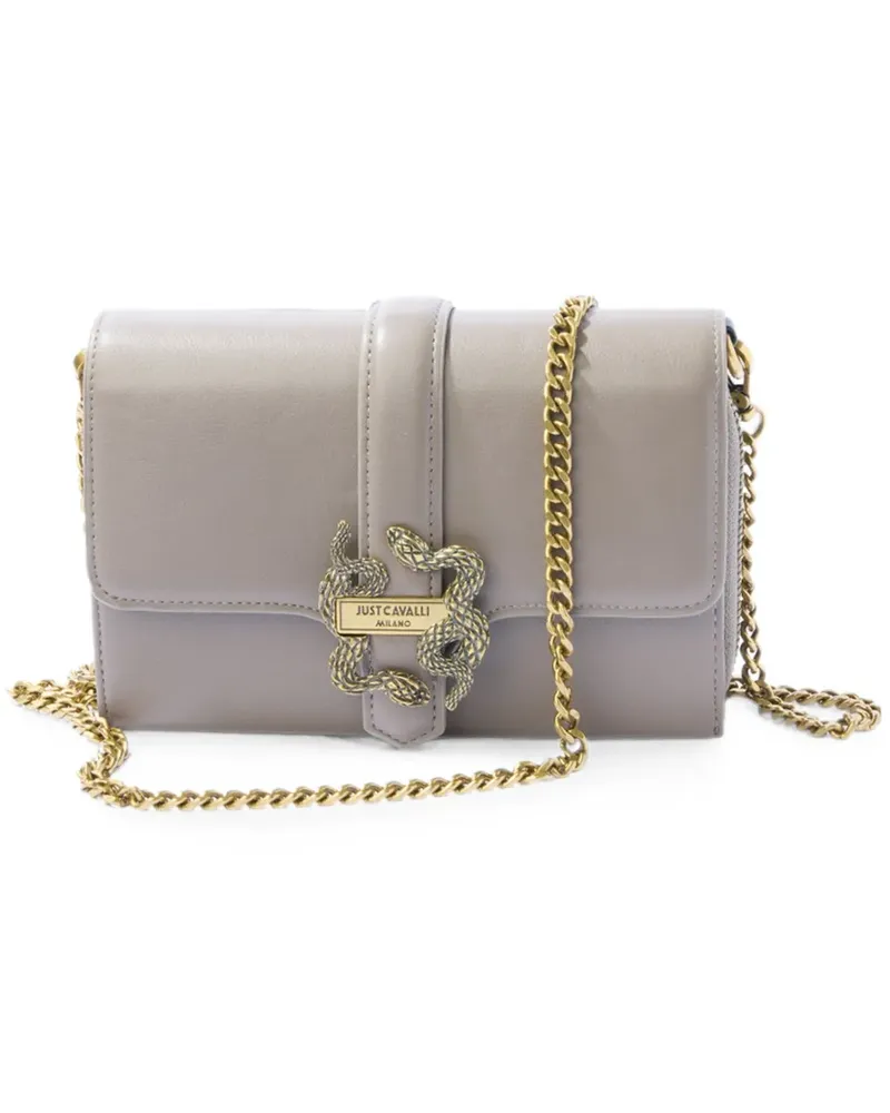 Just Cavalli Iconic Snakes Mini-Tasche - Grau Grau