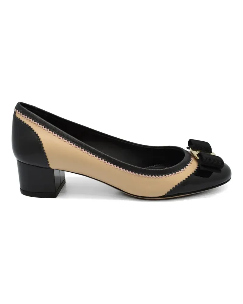 Ferragamo Bowtie Pumps - Nude Nude
