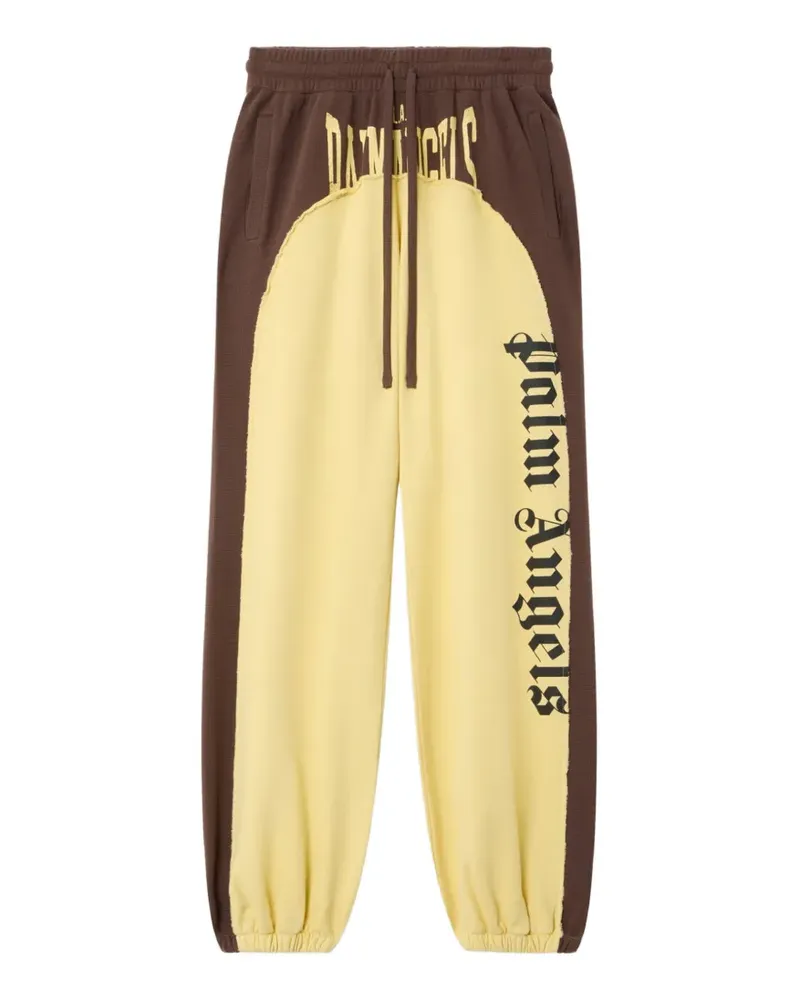 Palm Angels logo loose sweatpants - Gelb Gelb