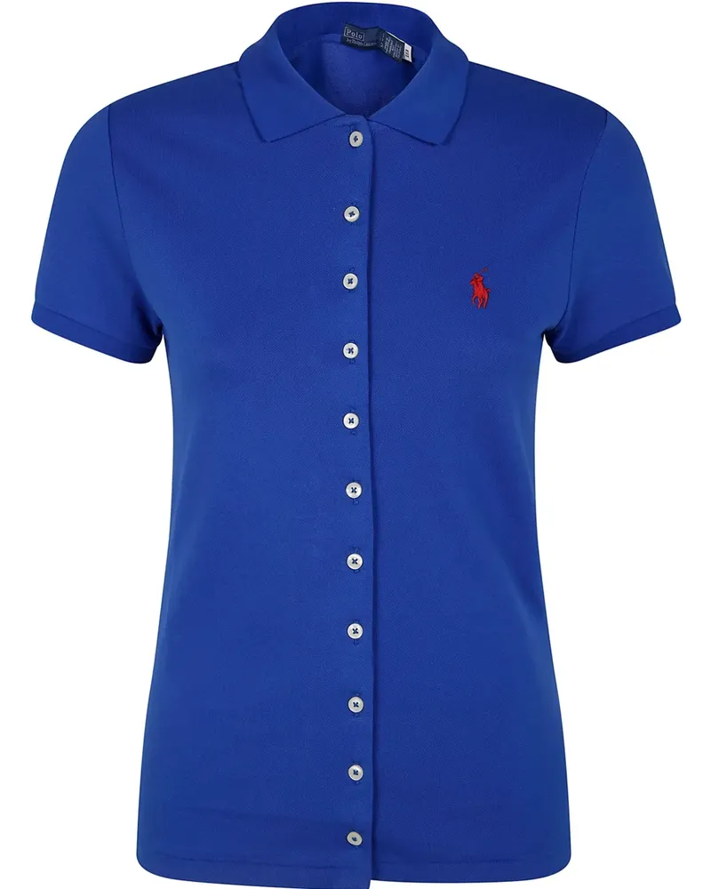 Ralph Lauren Hemd mit Polo Pony-Stickerei - Blau Blau