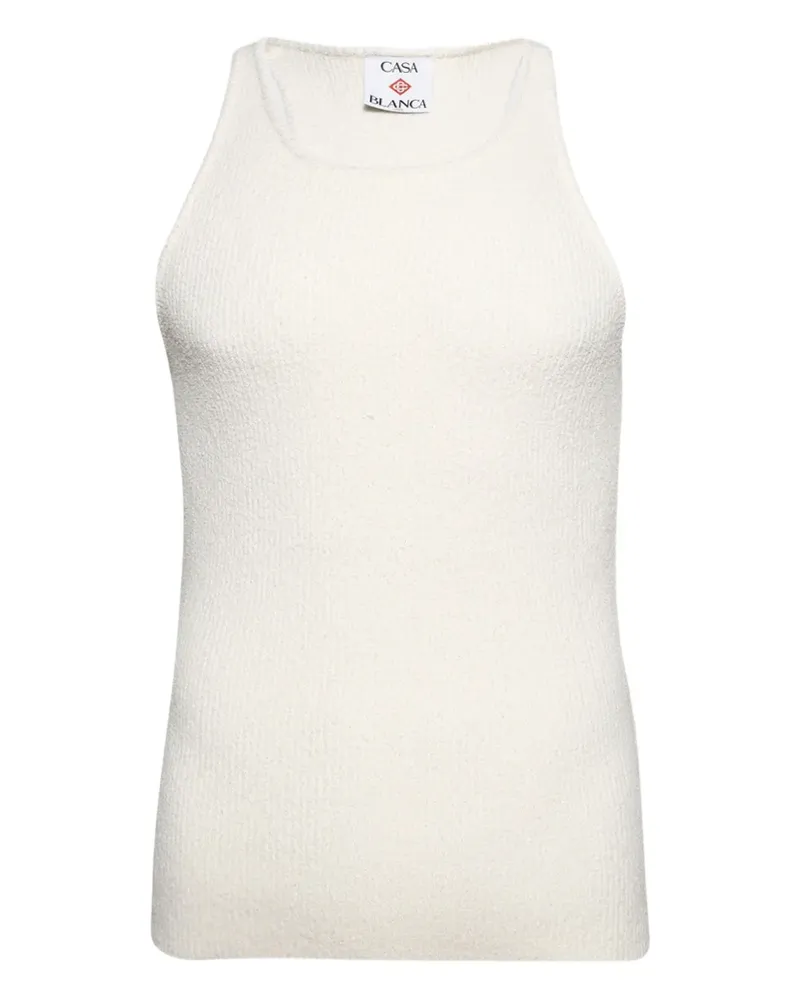 Casablanca Paris Klassisches Tanktop - Weiß Weiß