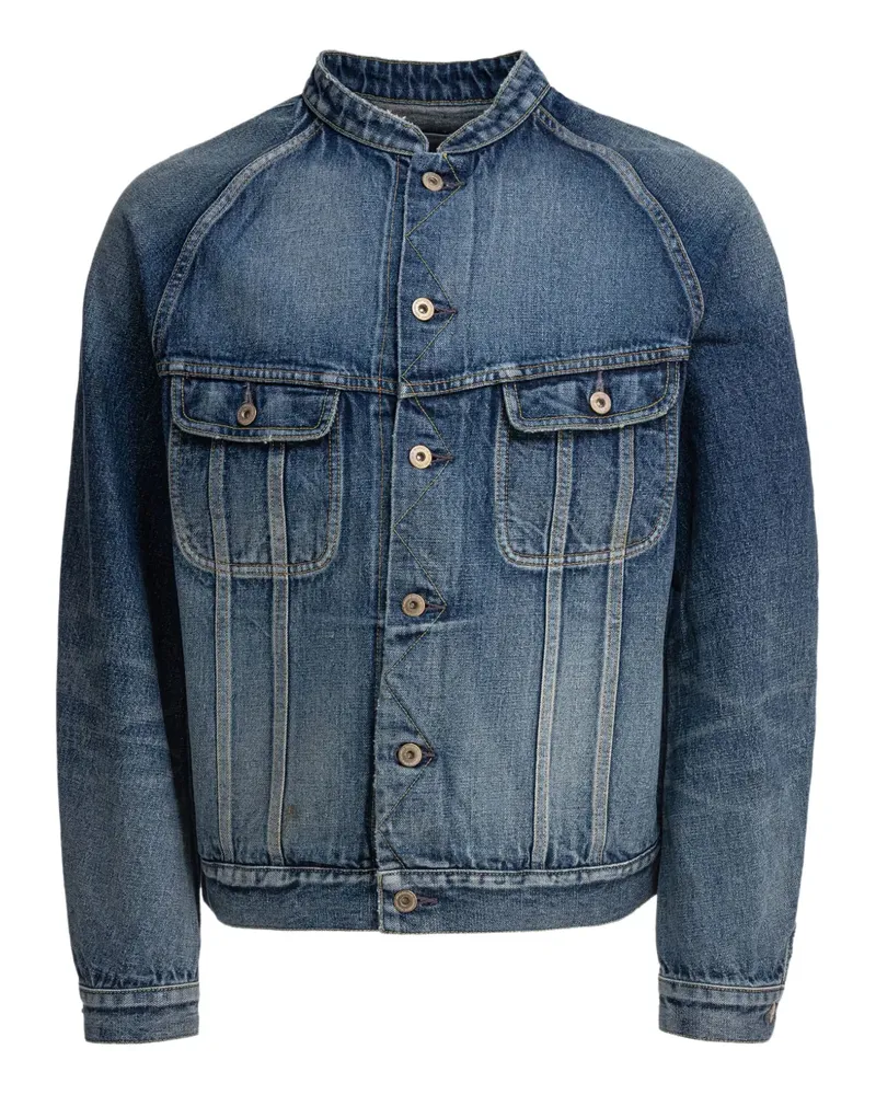 nonnative Jeansjacke mit Mandarinkragen - Blau Blau