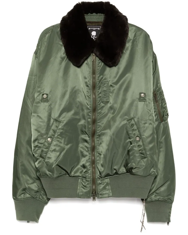 Mastermind World Bomberjacke mit Reißverschluss - Grün Grün