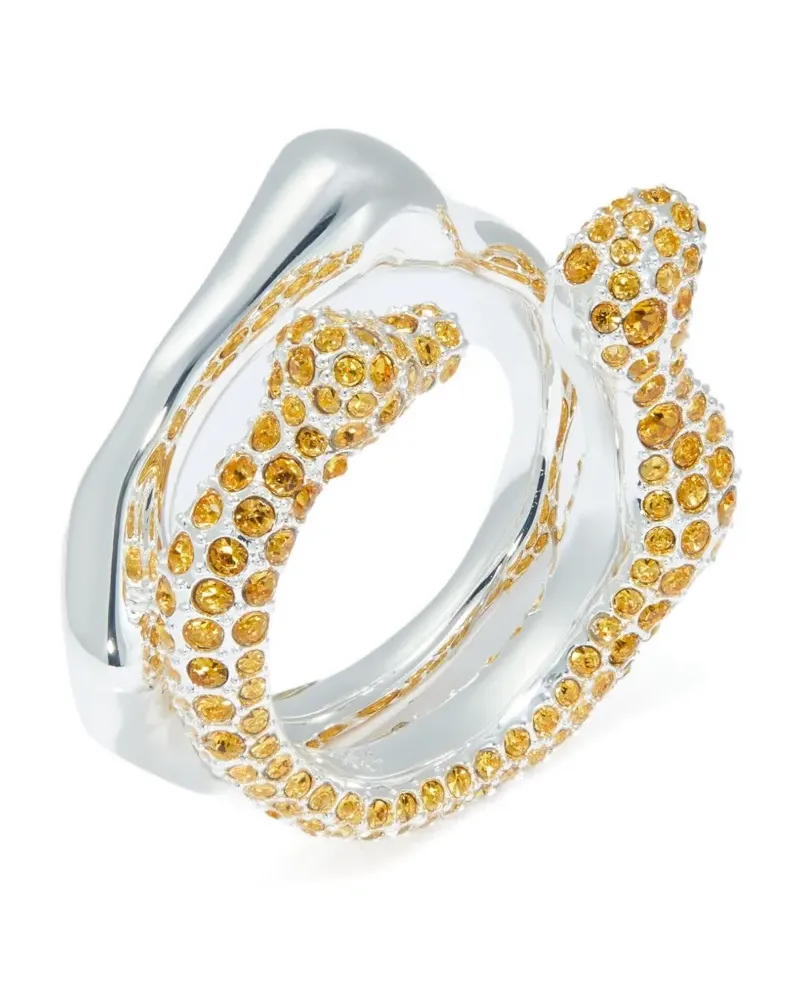 Tory Burch Ring mit Kristallen - Silber Silber